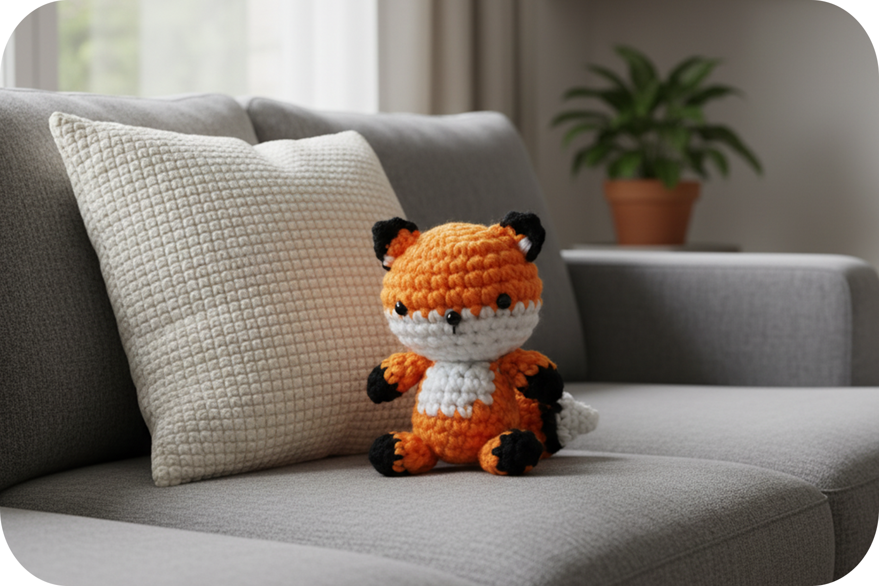 Crochet Fox Plush Kit